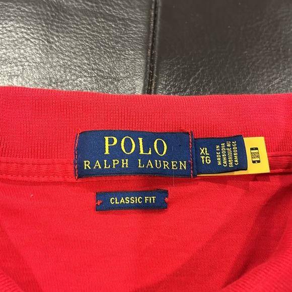 Men’s red Ralph Lauren polo classic fit - Picture 2 of 5